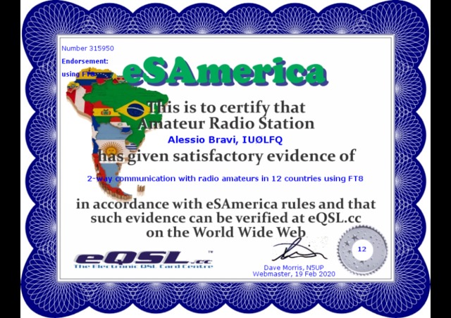 eSAmerica FT8 #315950